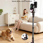 Cordless Vacuum Cleaner, Self-Standing 40Kpa 45Mins Vacuum Cleaners for Home, 8-in-1 Lightweight Stick Vacuum with Anti-tangle Wireless Vacuum for Carpet, Tile, Pet Hair, Hardwood Floors, Black
