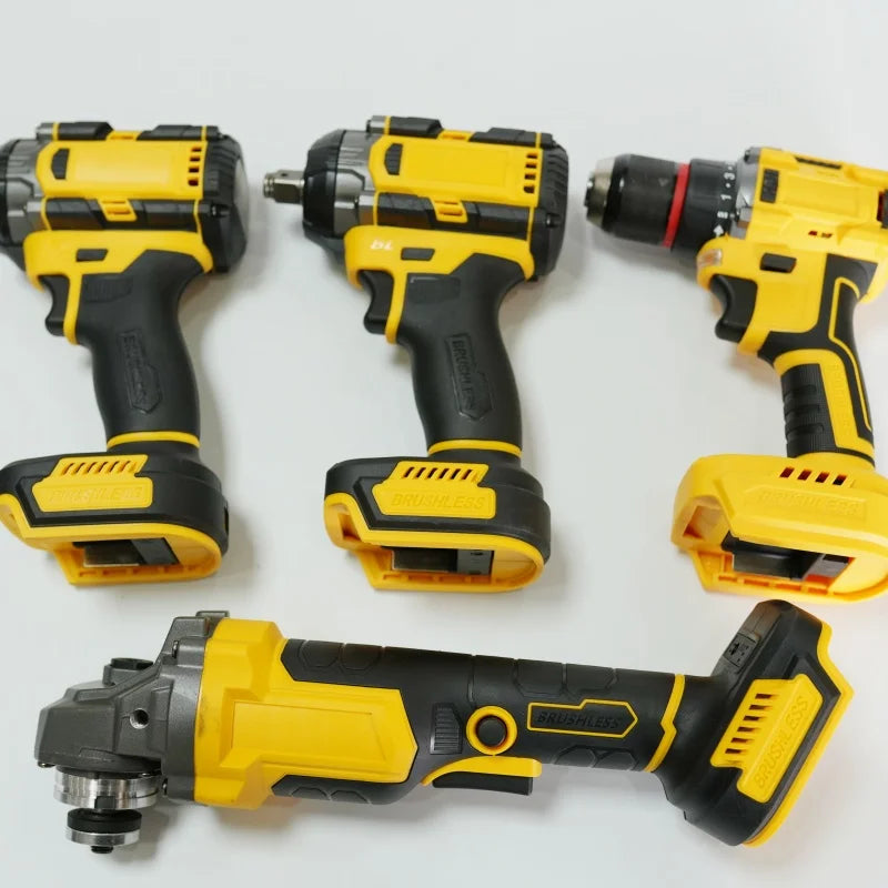 Cordless Power Drill Brushless Motor Keyless Chuck Rotary Hammer Drill Impact Drill for Wood Steel Metal-Versatile for Hardware